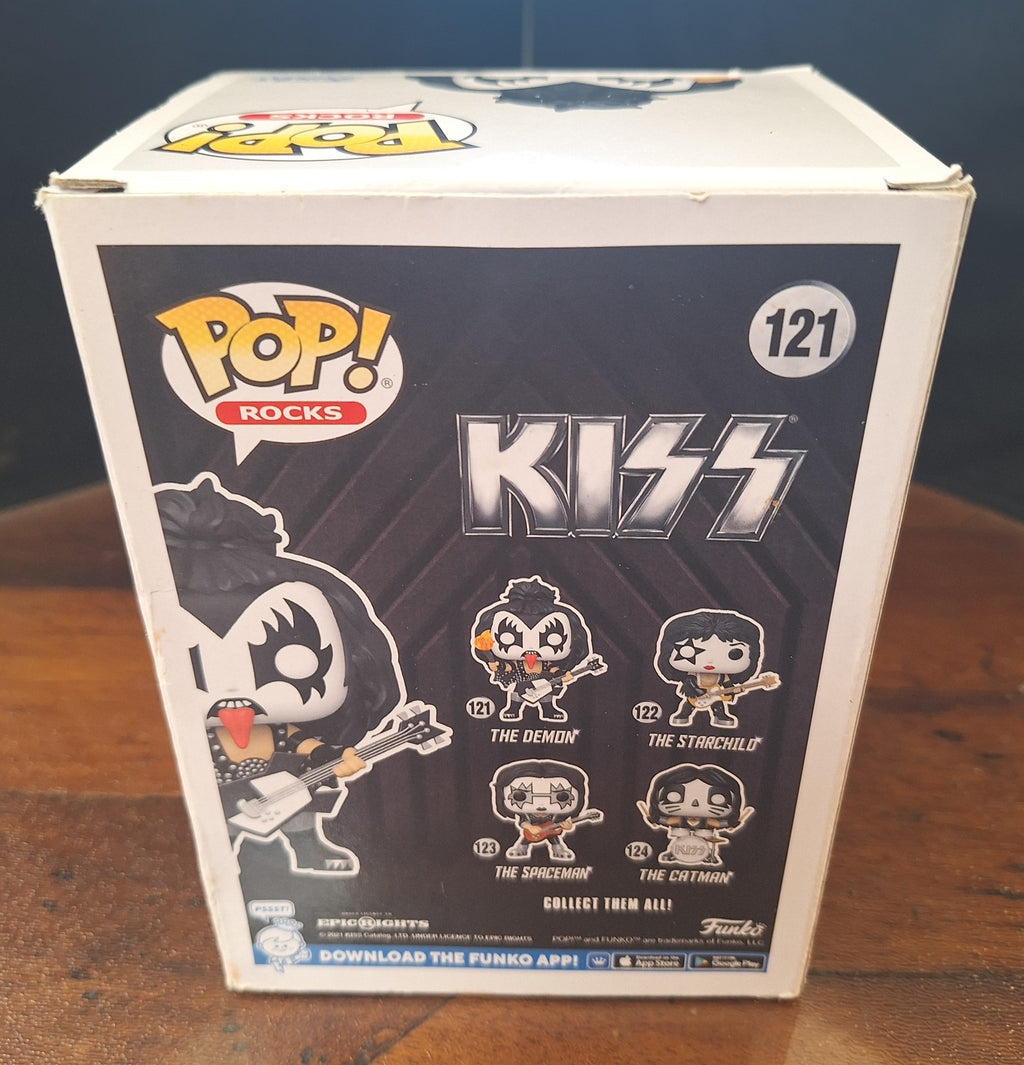 Funko Pop! Rocks KISS Demon Gene Simmons #121 – GITD Glow Exclusive