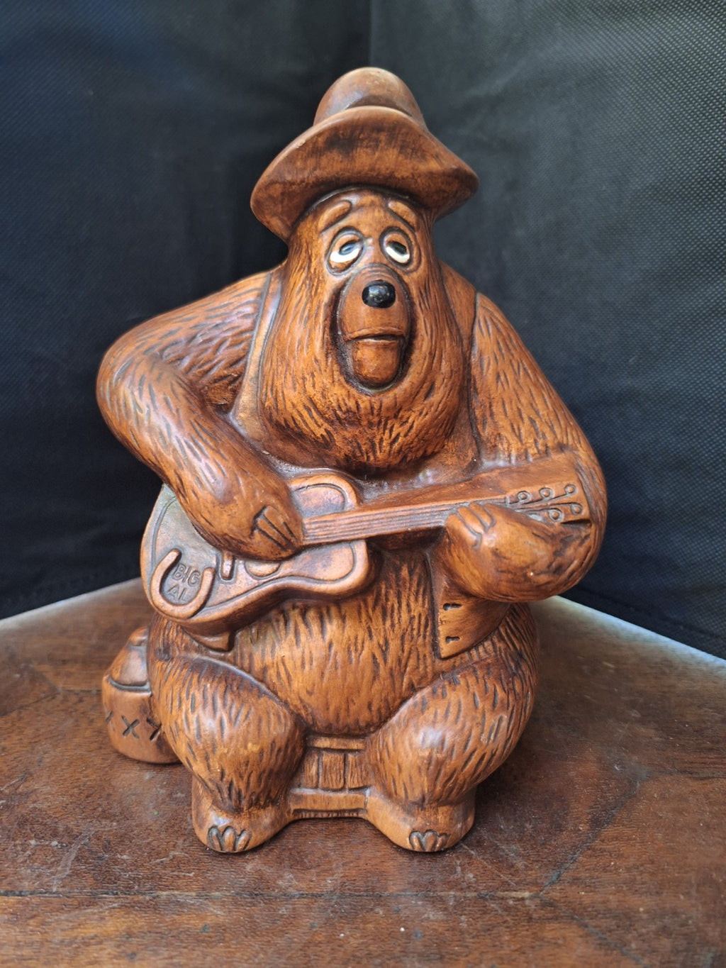 Disney Vintage 1970s Big Al Country Bear Jamboree Brown Ceramic Coin Bank
