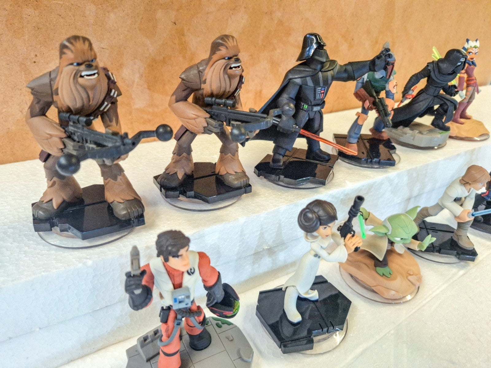 Disney Infinity 3.0 Star Wars Lot Vader Luke Yoda Leia Kylo Boba