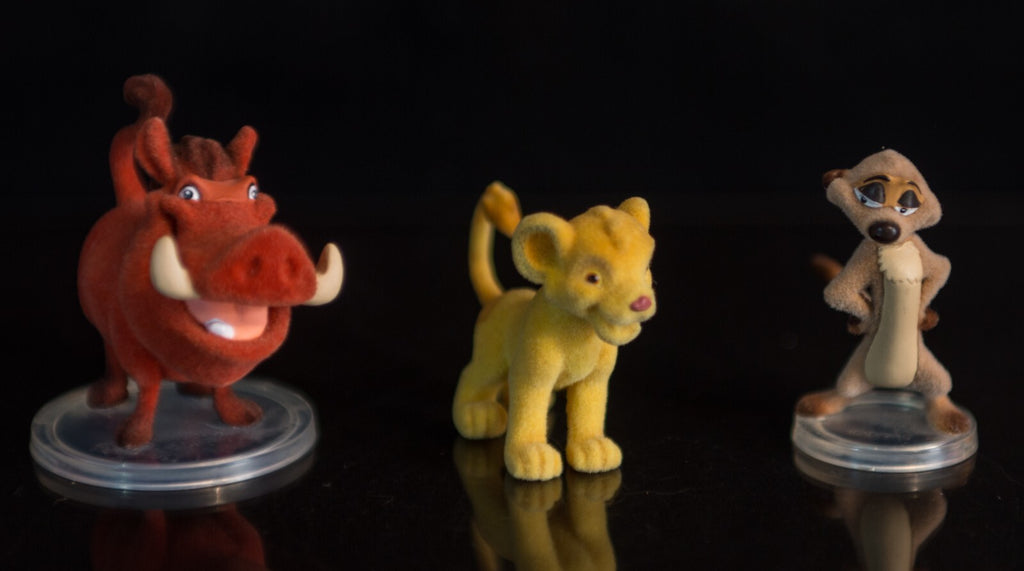 Disney The Lion King  - Flocked 1.5" Figures  - Simba, Timon & Pumbaa