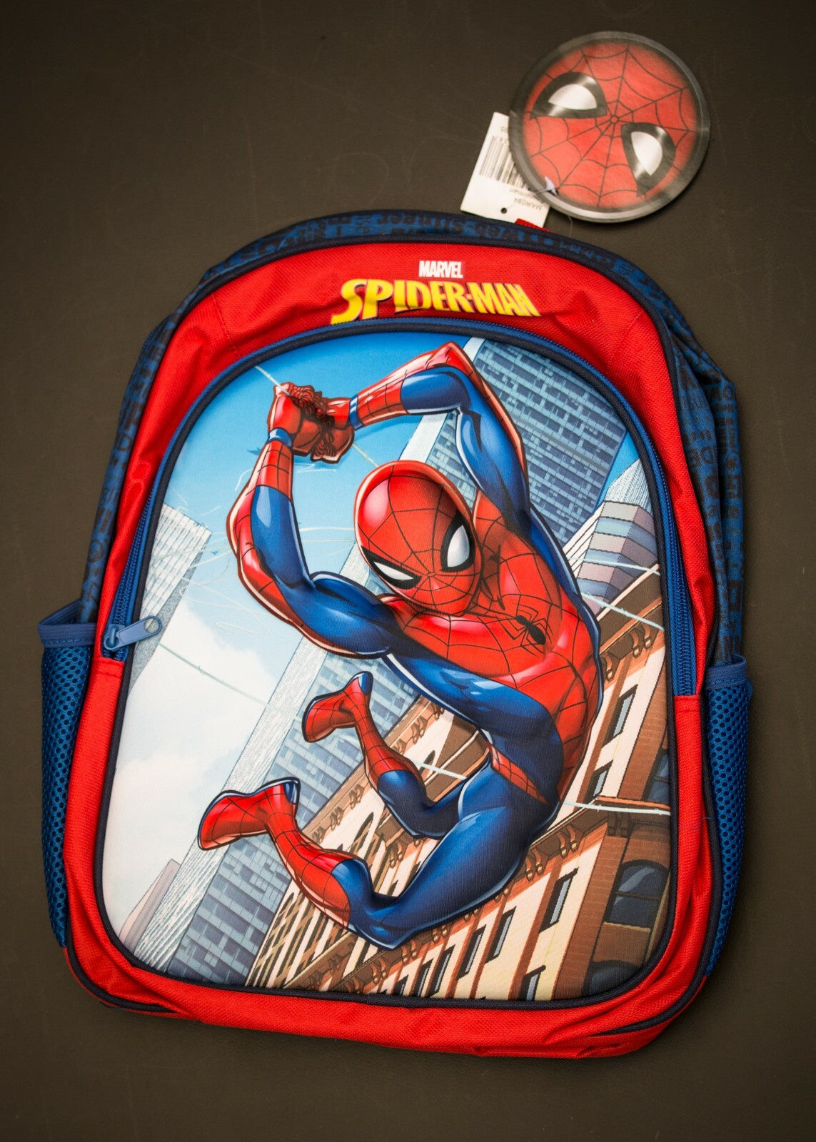 Marvel Spiderman 3D 15" Backpack - As New with Tags