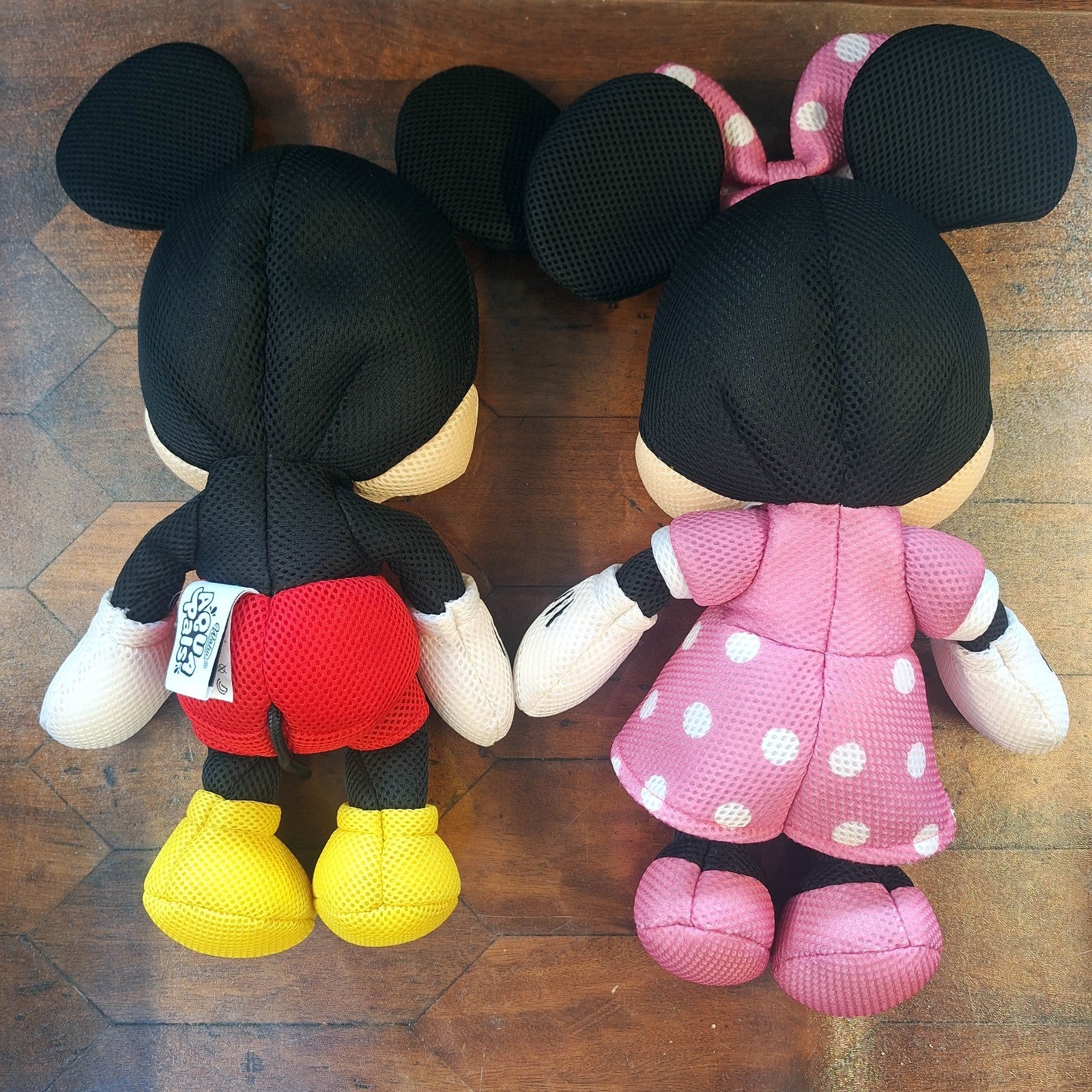 Disney Mickey Minnie Wahu Aqua Pals 40cm Plush Pool Water Toys Pair Like New