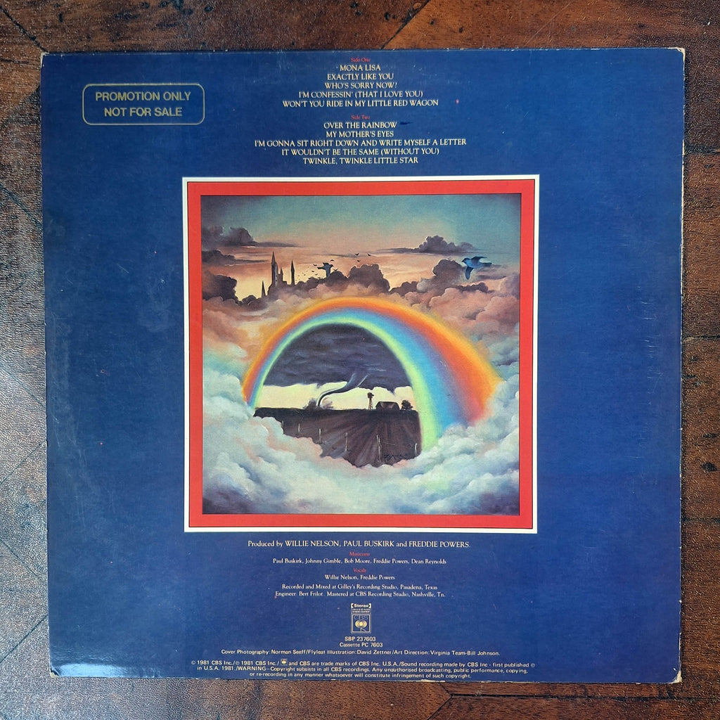 Willie Nelson Somewhere Over Rainbow 1981 CBS Australia Promo LP SBP237603