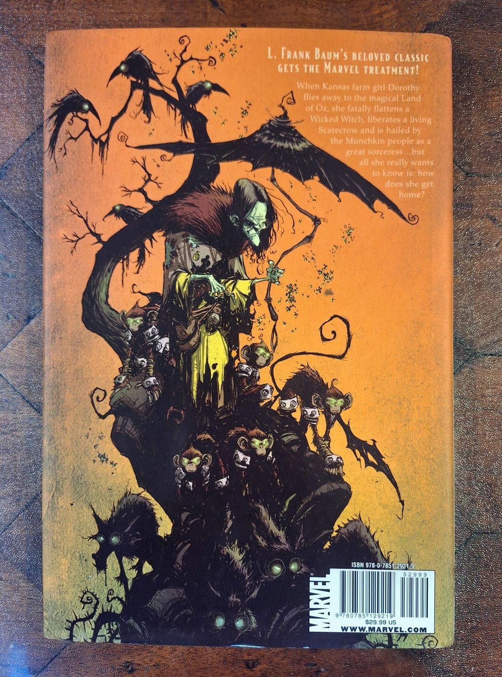 Marvel The Wonderful Wizard Of Oz HC 2009 Skottie Young Dust Jacket