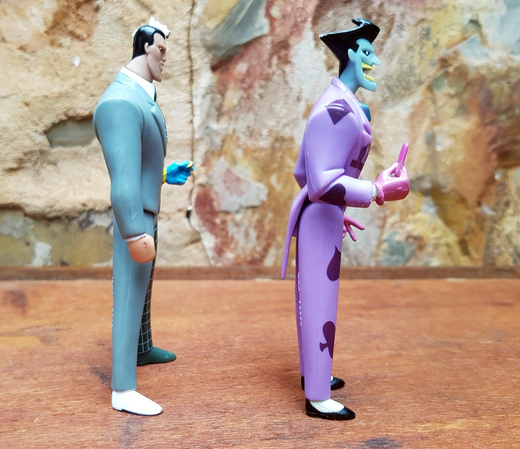 Batman Animated Series - DC - Mattel - Joker & Two Face Figures