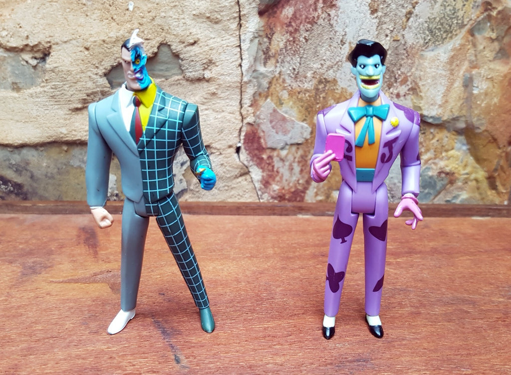 Batman Animated Series - DC - Mattel - Joker & Two Face Figures