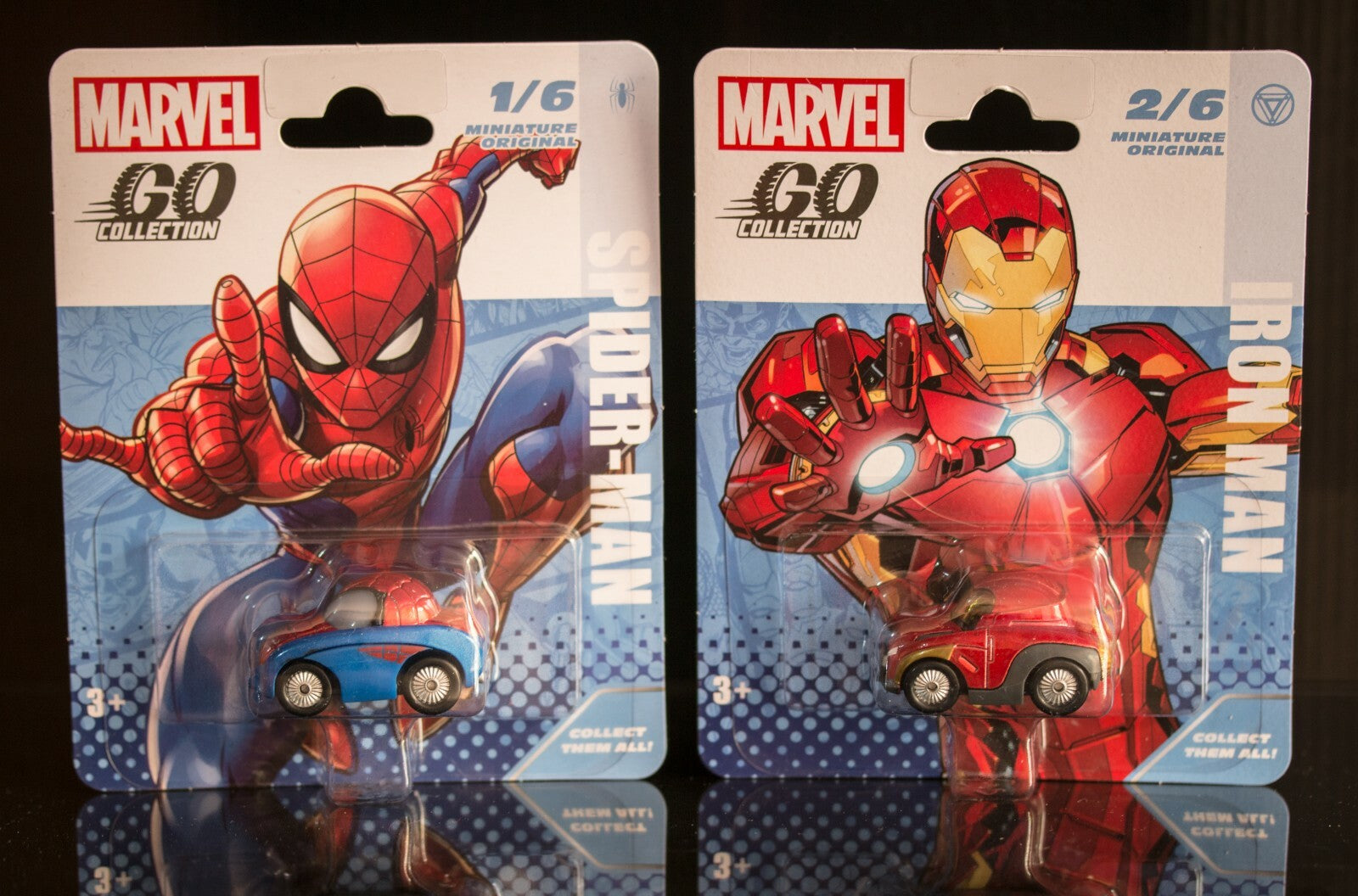 MARVEL Go Collection Full Set of 6 Mini Cars - NEW SEALED