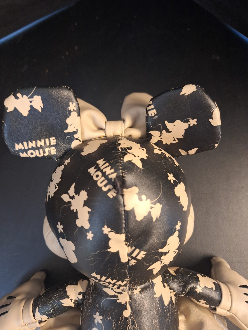 Disney Mickey Mouse Minnie Mouse Plush Soft Toy Set Faux Leather 33cm Pair