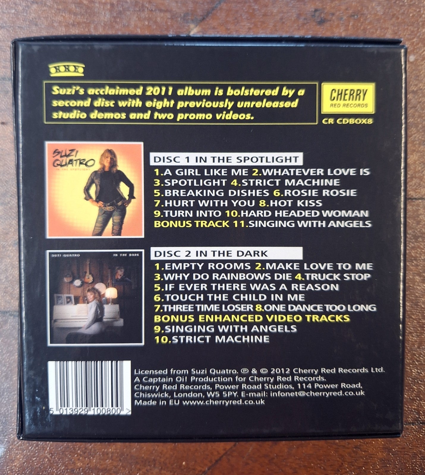 Suzi Quatro In The Spotlight Deluxe 2CD Box Set Cherry Red 2012 OOP