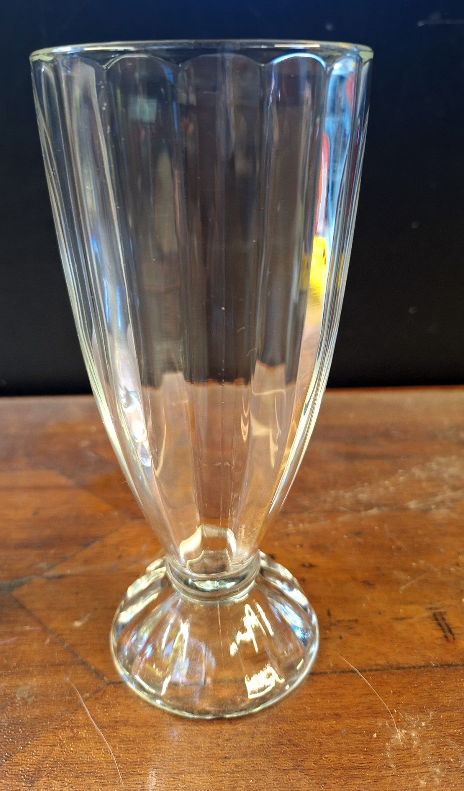 Vintage Milkshake Glasses Pair Retro Soda Fountain Café 60s 70s