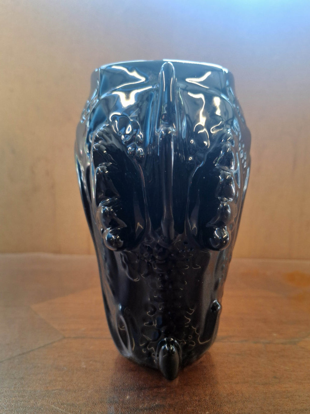 BoxLunch Black Dragon Head Chalice Mug 3D Gloss Ceramic Gothic Fantasy