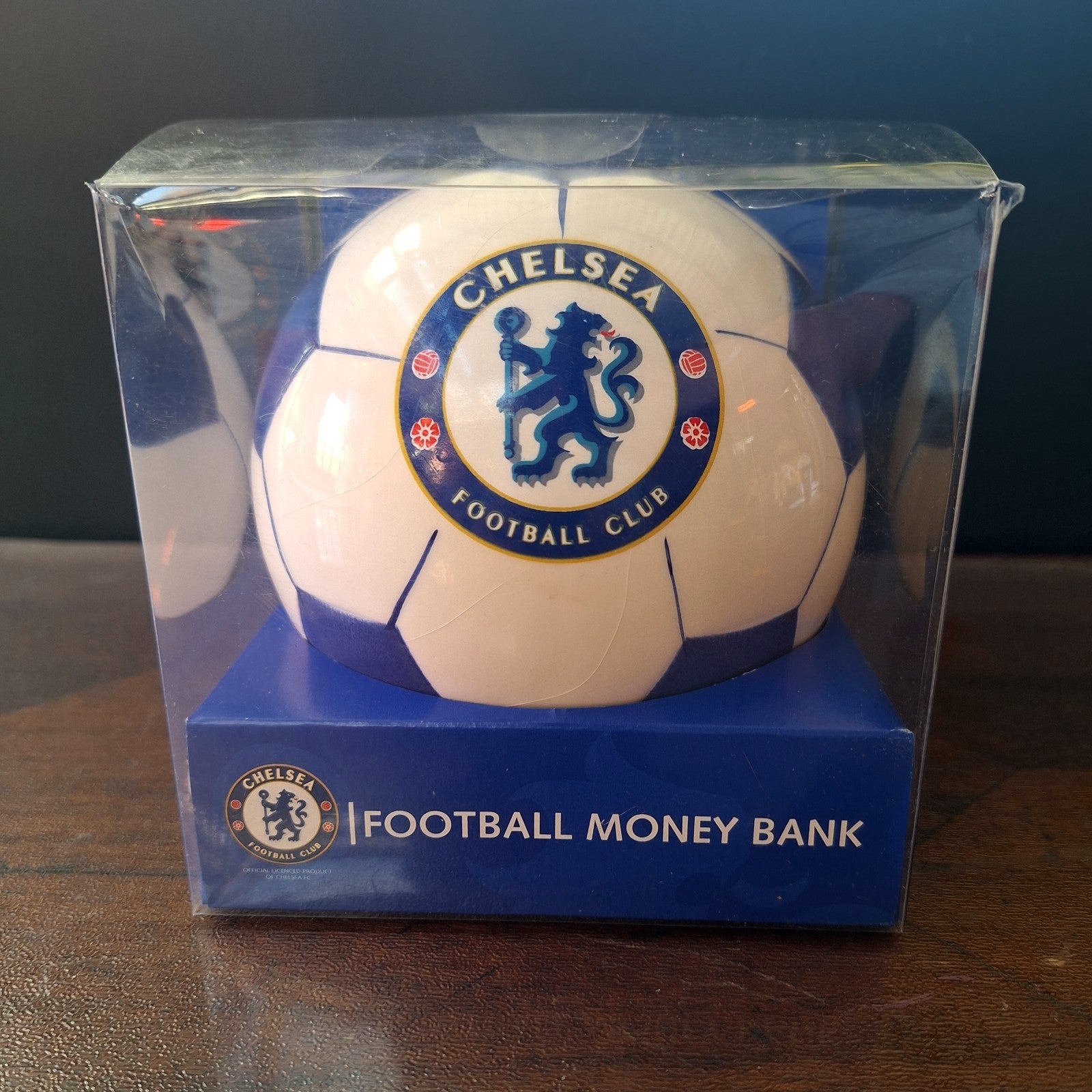 Chelsea FC 2010 Official Licensed Hand Painted Ceramic Football Money Box Boxed