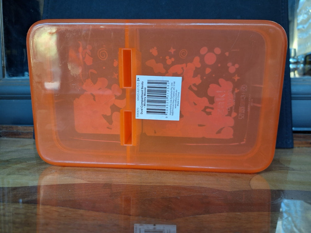 Disney Dual Compartment Bento by ZAK Australia As New/Unused