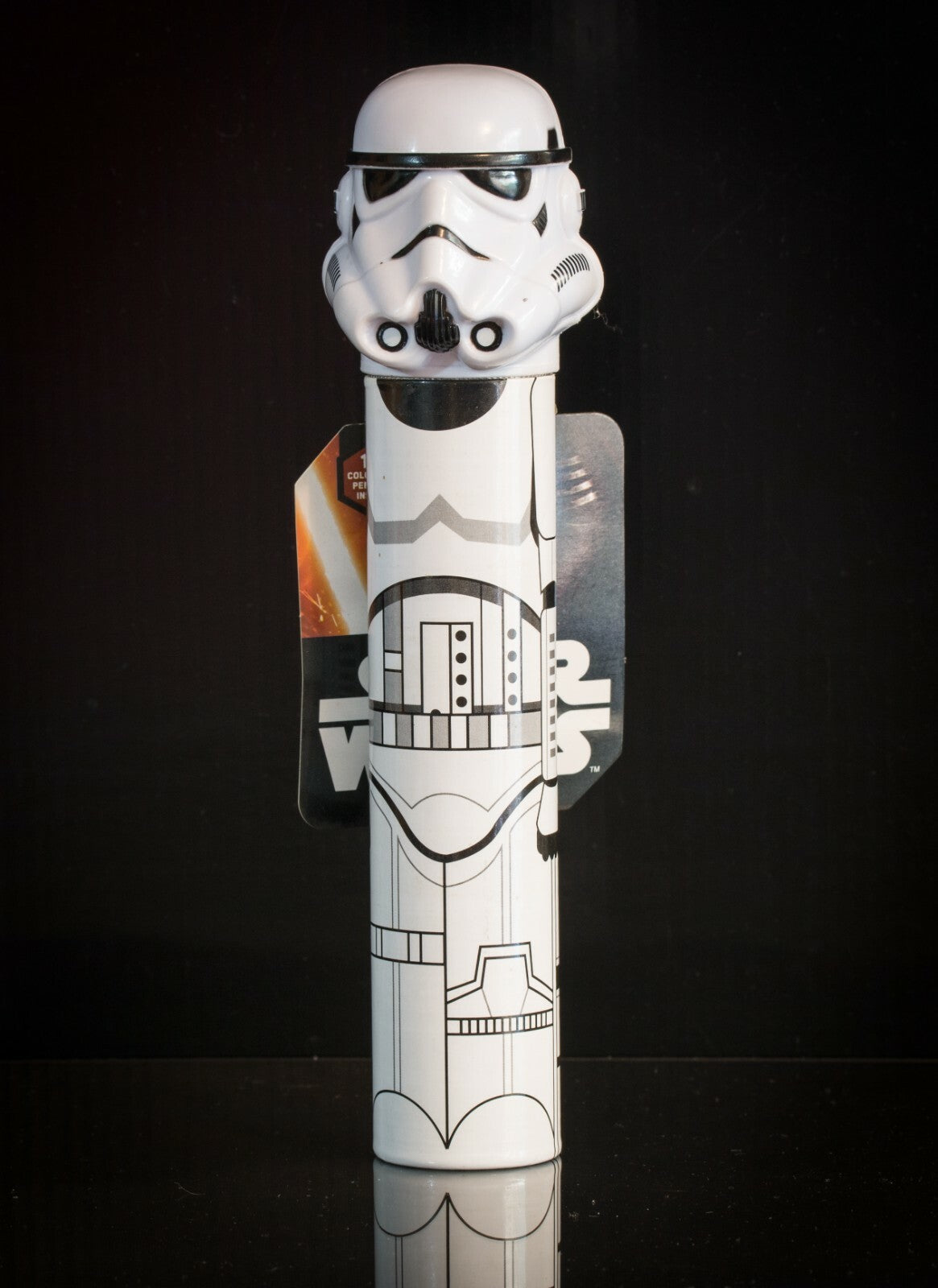 STAR WARS Stormtrooper Pencil tube with 10 Coloured Pencils - As New with tags