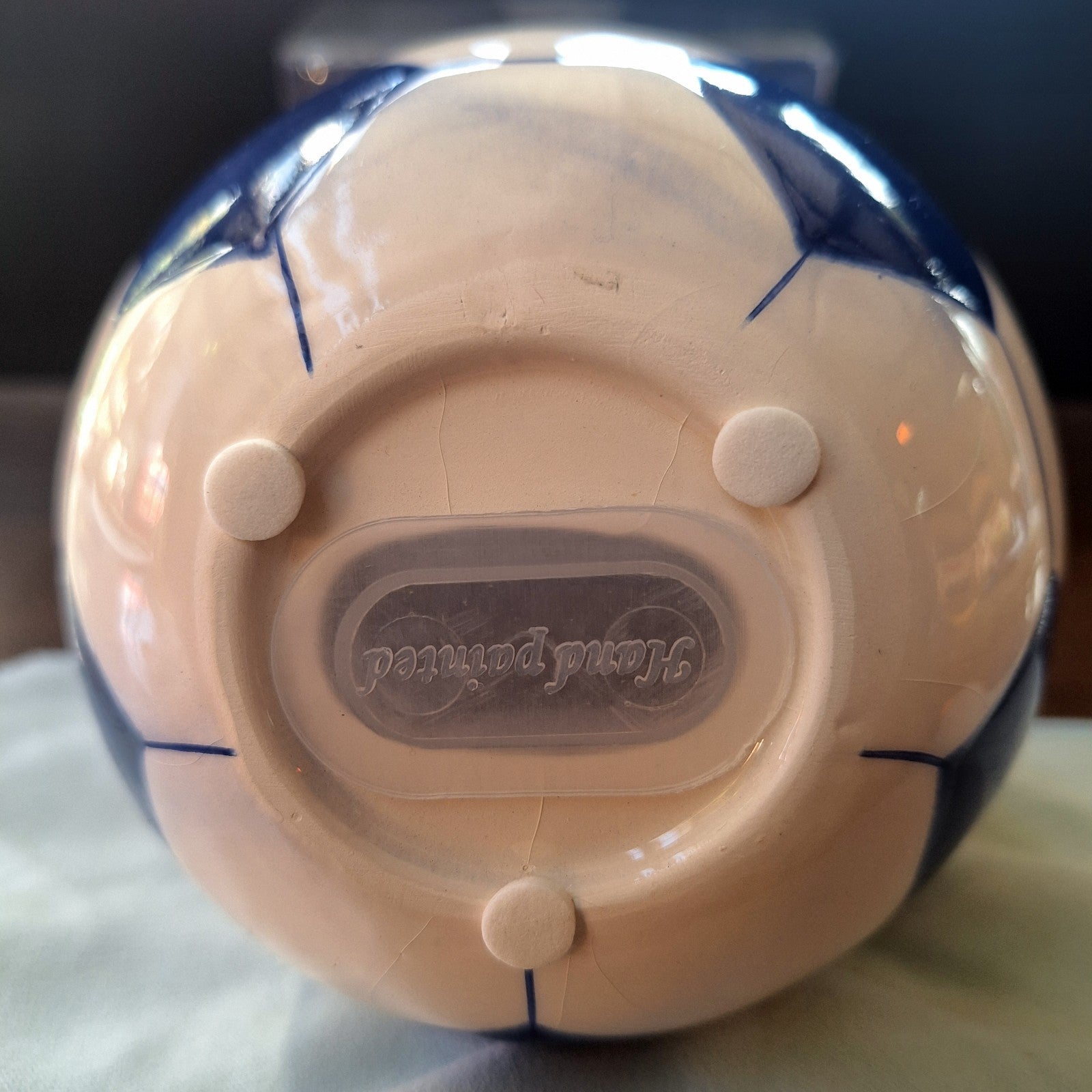 Chelsea FC 2010 Official Licensed Hand Painted Ceramic Football Money Box Boxed