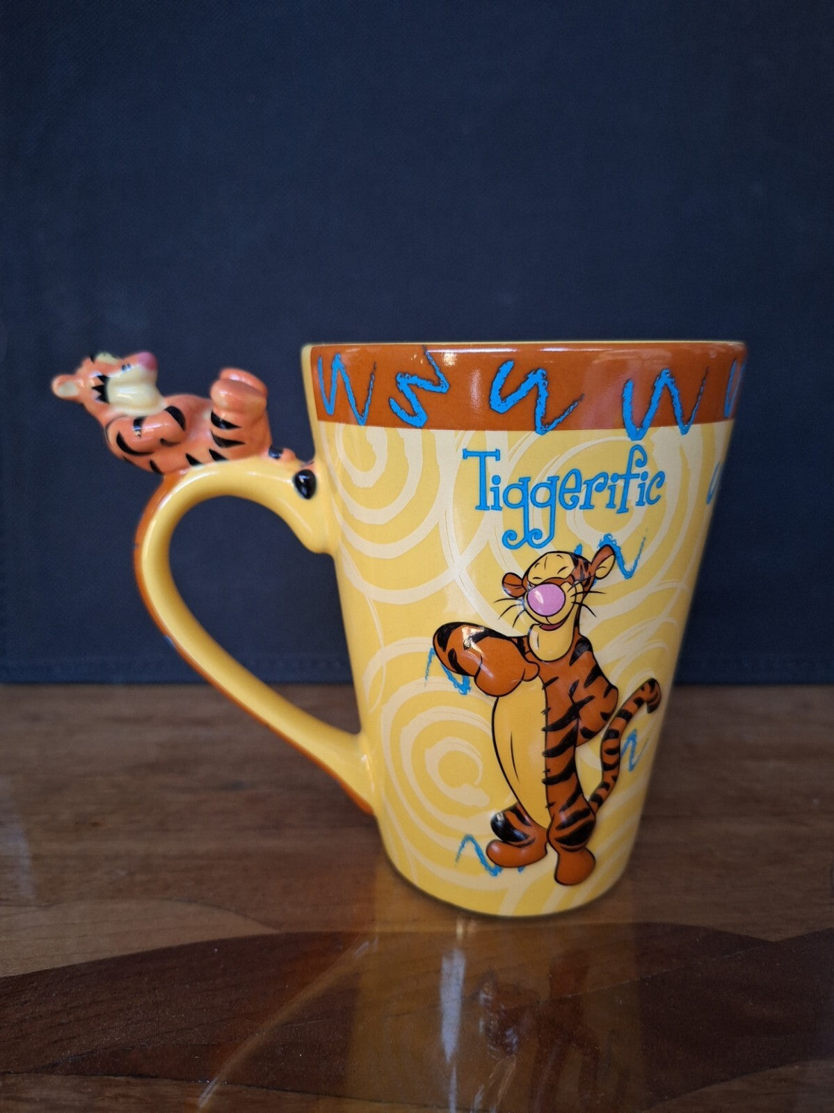 Disney Tigger 3D Handle Mug Winnie the Pooh Embossed Collectable Cup Display