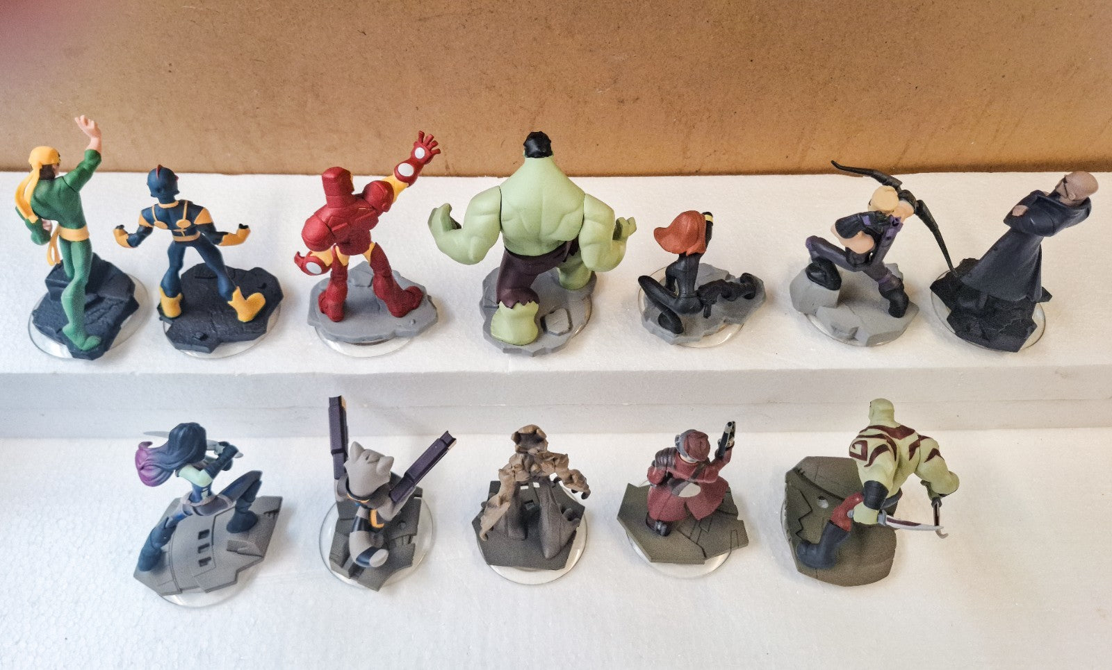 Disney Infinity 2.0 Marvel Lot 12 Figures Hulk Iron Man Groot Rocket