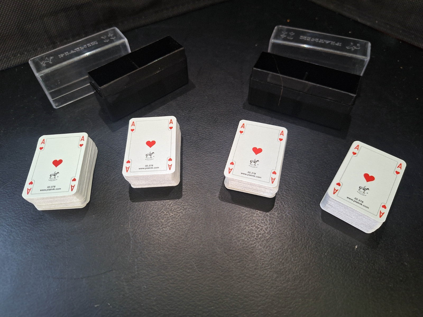 2x Piatnik Double Deck Set Miniature Playing Cards - Bird & Branch Design - 2002