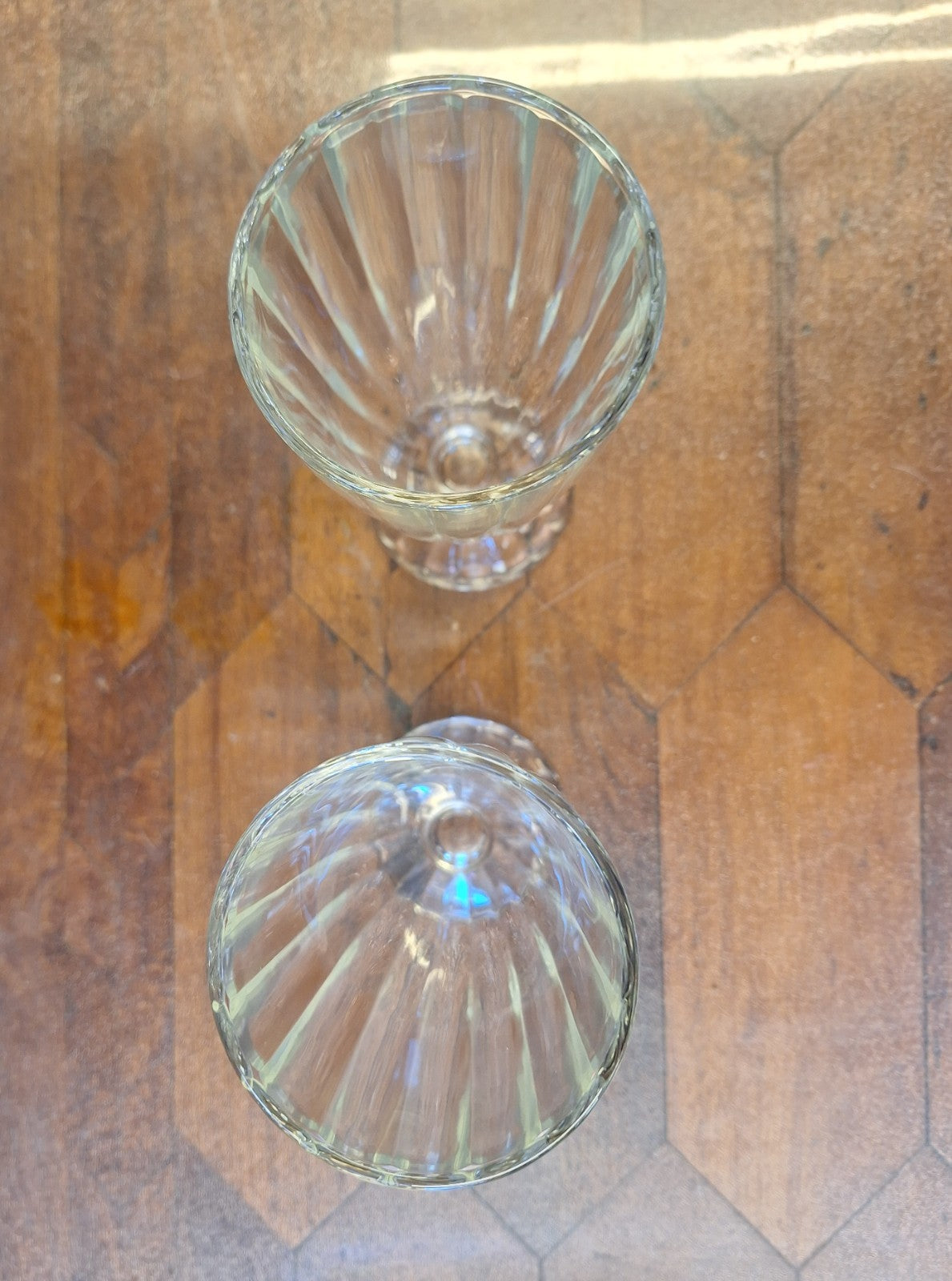 Vintage Milkshake Glasses Pair Retro Soda Fountain Café 60s 70s