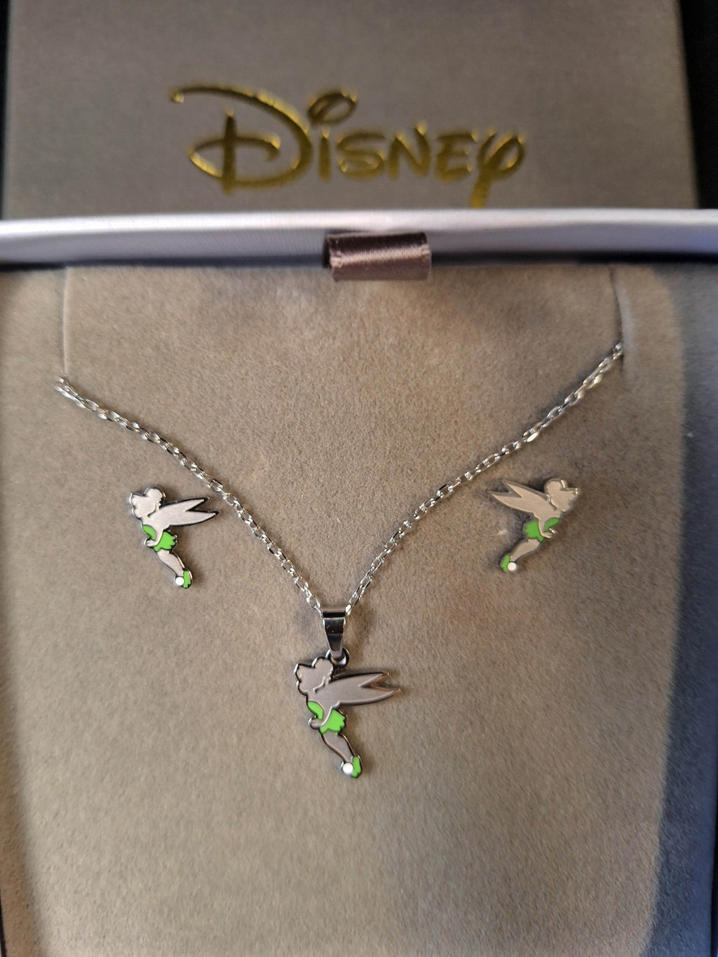 Disney Couture Kingdom - Tinker Bell Necklace & Earring Set - D100 Release - NEW