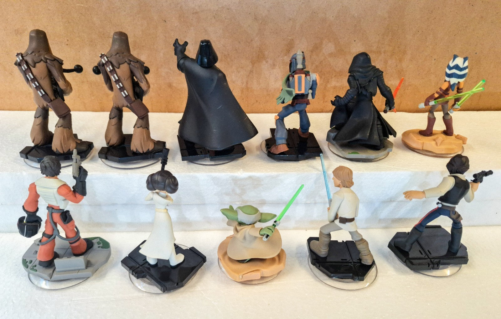 Disney Infinity 3.0 Star Wars Lot Vader Luke Yoda Leia Kylo Boba