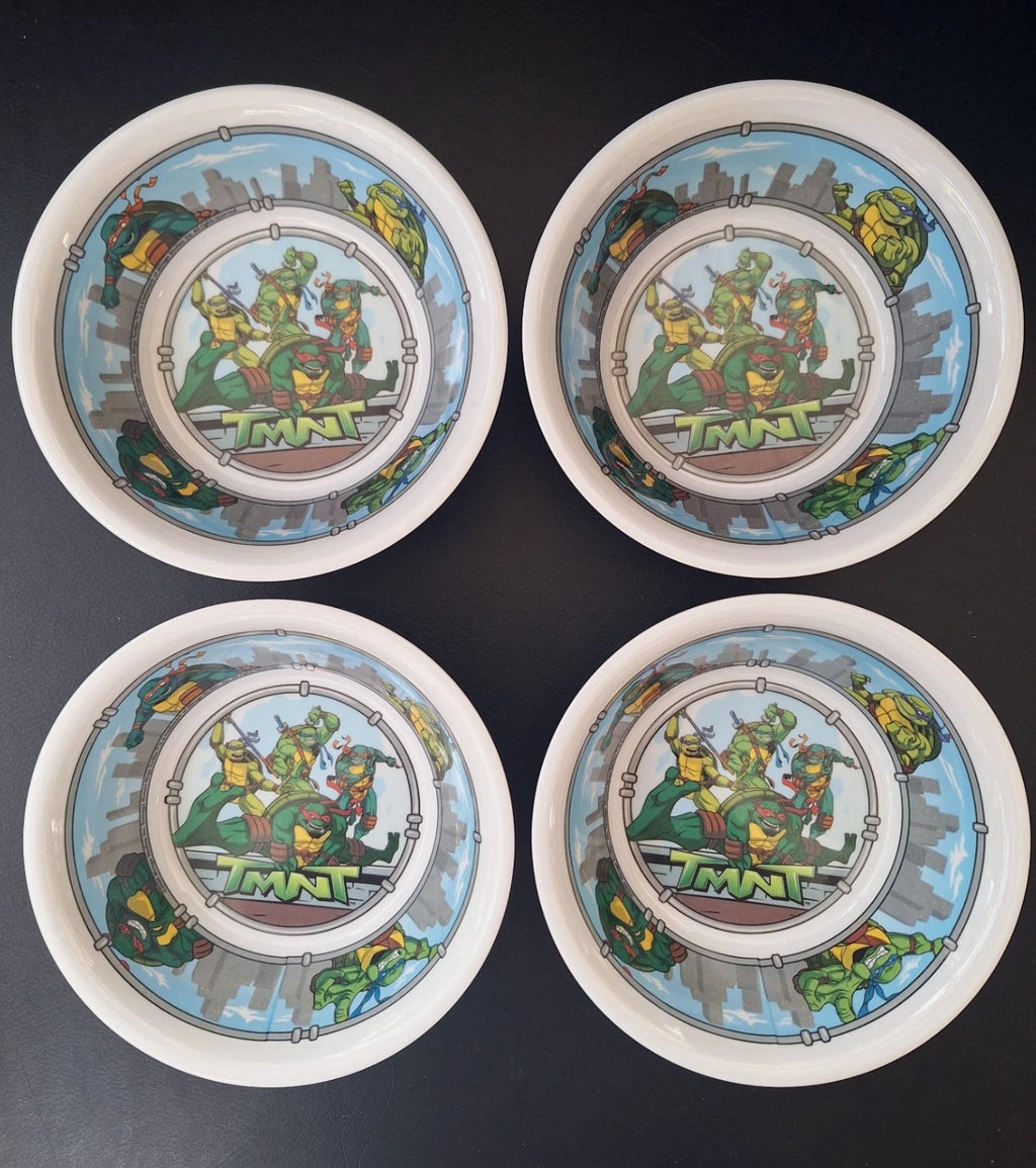 TMNT Melamine Cereal Bowls Set of 4 by Trudeau (2009)