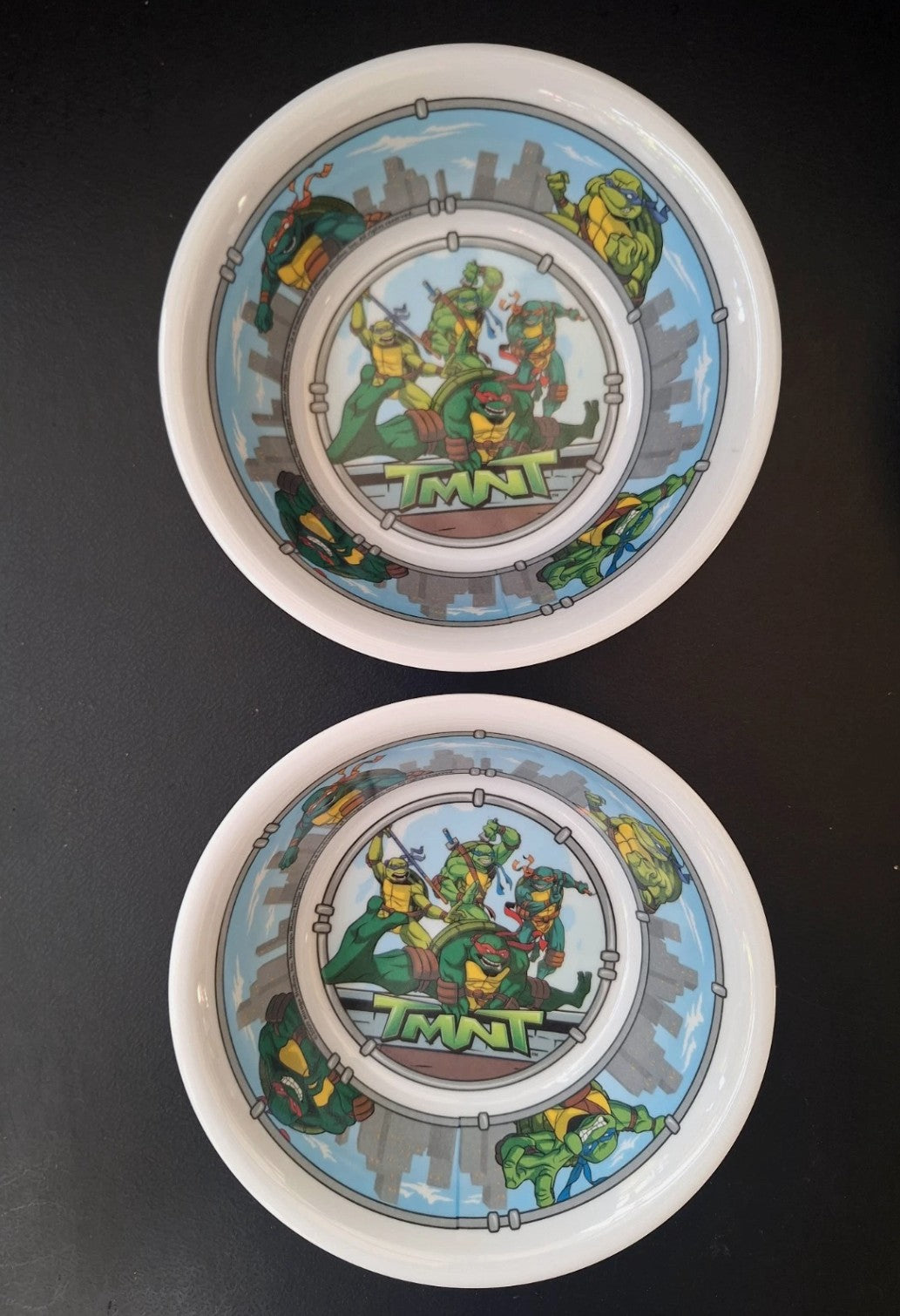TMNT Melamine Cereal Bowls Set of 4 by Trudeau (2009)